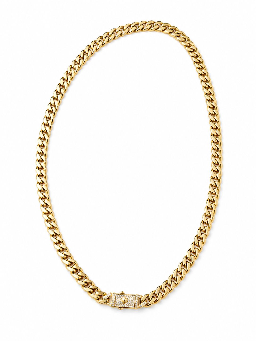 10K Italian Gold Monaco Chain